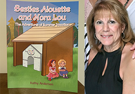 collage picture of book and author 