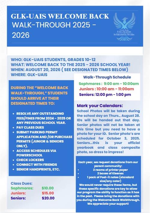 Welcome flyer