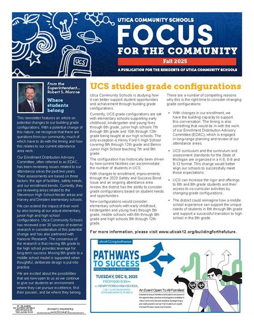 Fall Newsletter Cover